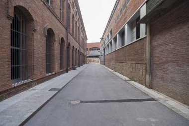 Kültürel merkezi Tecla Sala, eski tekstil fabrikası, Hospitalet de Llobregat, ili Barcelona, İspanya.