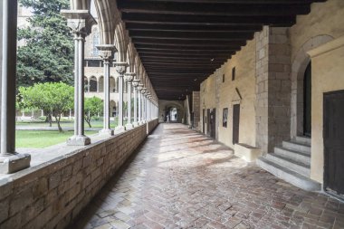 Manastır manastır Santa Maria de Pedralbes, Monestir, Gotik tarzı. Barcelona.