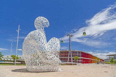 Zaragoza, Şehir Sanatı, Heykel Alma del Ebro, Yazan: Jaume Plensa, Fuar Bölgesi.