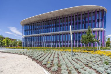 Modern mimarisi, binalarda Expo 2008 sitesi, Zaragoza, İspanya.
