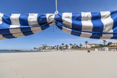 Akdeniz sahil Sitges Katalan köy il Barcelona, Katalonya, İspanya.