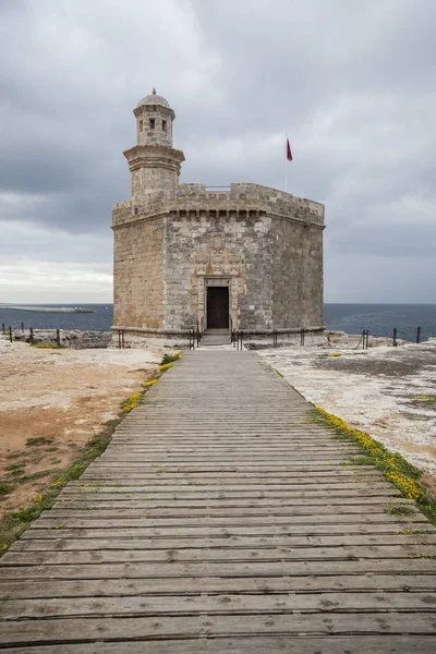 Замок або вежі, Castell San Nicolau у Балеарському місто Сьютаделла, острова Менорка, Балеарські острови, Іспанія. — стокове фото