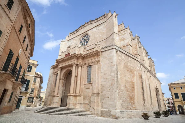 Catedral de Ciutadella, ilha de Minorca, ilhas Baleares, Espanha . — Fotografia de Stock
