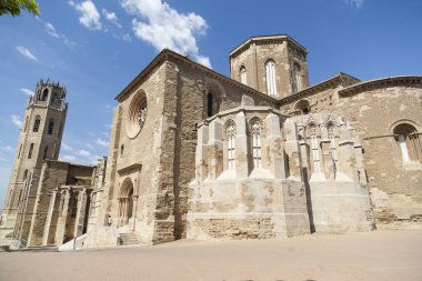 Eski Katedrali, Catedral de Santa Maria de la Seu Vella, Gotik tarzı, Catalonia Lleida şehir ikonik Anıtı.