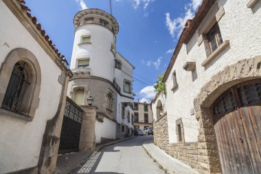 Köy köy, Castelltersol, Moianes bölge comarca, il Barcelona, İspanya sokak görünümü.