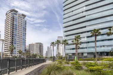 Üç aylık dönem, Barcelona konut binalarda modern Diagonal mar.