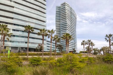 Üç aylık dönem, Barcelona konut binalarda modern Diagonal mar.