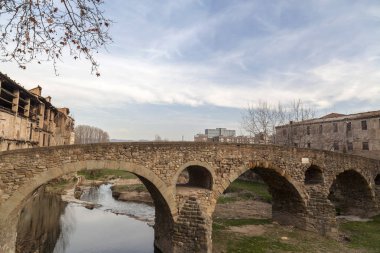 Ancient bridge, Pont de Queralt, Vic, province Barcelona,Catalonia.