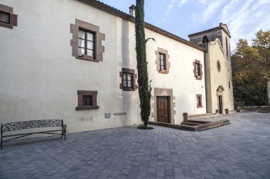 Antik keşiş, Ermita Mare de Deu del Remei, Caldes de Montbui, Barcelona, Katalonya.