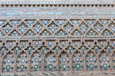 Ayrıntı cephe duvar Katedrali, mudejar stil, Zaragoza.