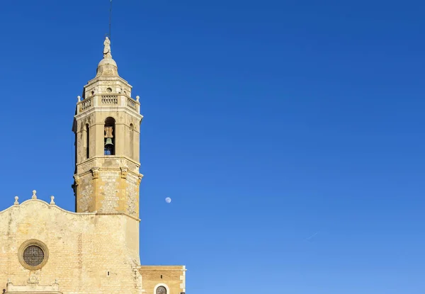 Igreja de Sant Bartomeu e Santa Tecla, Sitges, Catalunha, Espanha — Fotografia de Stock