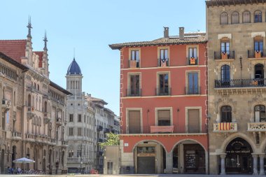 Vic, şehir görünümü, ana kare, plaza major, Vic