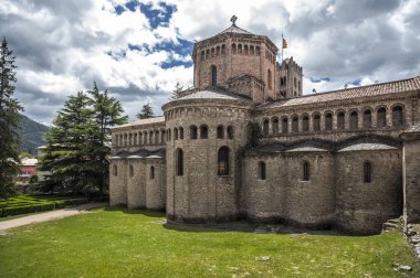 Manastır Santa Maria de RIPOLL, RIPOLL, il Girona, Catalonia, İspanya.