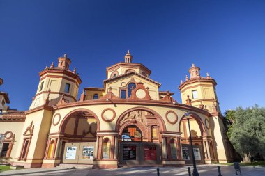 Tiyatro, Mercat de les Flors, Teatre Lliure, Ciutat del Teatre, antik Pavilion Agricultura 'da 1929' da inşa edilen uzay sanatları. Parc de Montjuc, Barcelona.