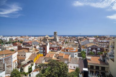 General view of the city of Malgrat de Mar, Maresme region, province Barcelona, Catalonia. clipart