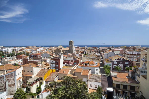 Gesamtansicht der Stadt Malgrat de mar, Region Maresme, Provinz Barcelona, Katalonien. — Stockfoto
