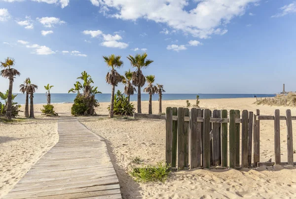 Playa de La Regla, Chipiona, Andalucía, España . — Foto de Stock