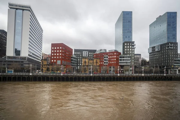 BILBAO,Contemporary architecture, Isosaki atea, tower building, designed by Arata Isozaki ,Basque Country. — Stock Photo, Image