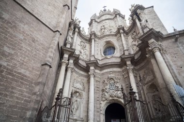 Dini bina, katedral, kategori Santa Maria, kapı, kapı, Puerta de los hierros, Valencia.