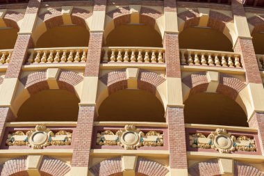 Plaza de toros, bullring, neo-mudejar tarzı, Zaragoza.