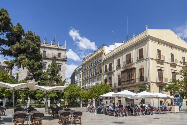 Vistas a la ciudad, plaza, plaza de la verge, centro histórico, Valencia . —  Fotos de Stock