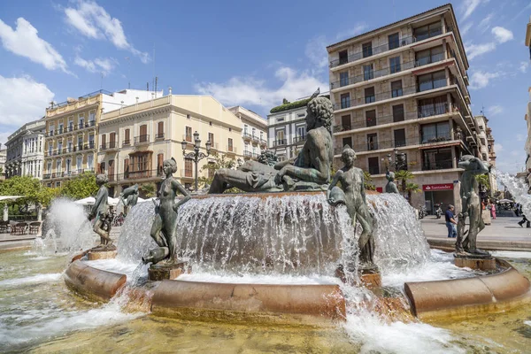 Vistas a la ciudad, plaza, plaza de la verge, centro histórico, Valencia . —  Fotos de Stock