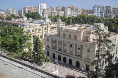  Genel şehir manzaralı, Malaga.