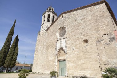 Dini yapı, St.Esteve, Banyoles, Katalonya, İspanya benedictine Manastırı.