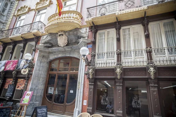 Edificio de fachadas Casino, Cartagena, España . —  Fotos de Stock