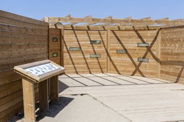 Kuş gözlemciliği yapısı El Vendrell, Catalonia, İspanya.