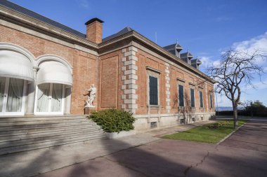 Bahçe, Jardins Joan Maragall ve Sarayı Albeniz, park montjuic, Barselona bina detay.