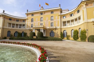 Sarayı ve kamu bahçe Pedralbes, Barcelona.