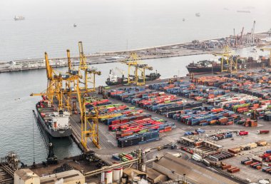 Bağlantı noktası, lojistik alan, Barcelona.