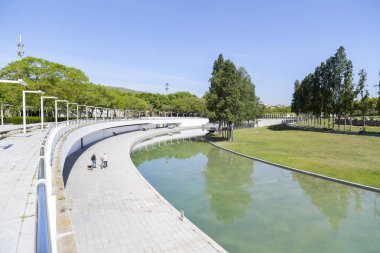 Park Parc de la Trinitat, Barcelona.