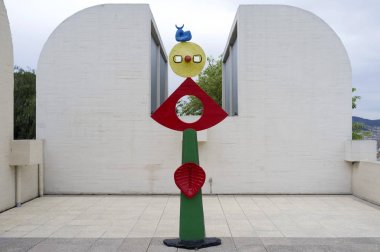 Bina Josep Lluis Sert, park, parc montjuic, Barselona tarafından dış Joan Miro Vakfı.