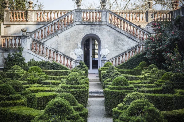 Park a zahrada labyrint, Parc laberint Horta, Barcelona. — Stock fotografie