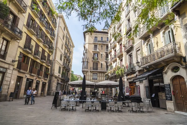 Calle en el barrio del Born, Barcelona . — Foto de Stock