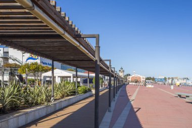 Bağlantı noktası, El Grao içinde deniz bölgesi gezi. Castellon, İspanya.