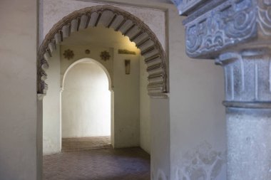  Tarihi bir anıt, La Alcazaba, Saray sur. Malaga, 