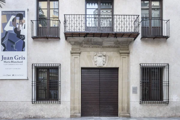 Müze Carmen Thyssen, Malaga, İspanya'nın tarihi merkezi.