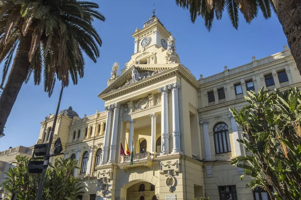 Câmara Municipal, casa consistorial, monumento, Málaga, Espanha . — Fotografia de Stock