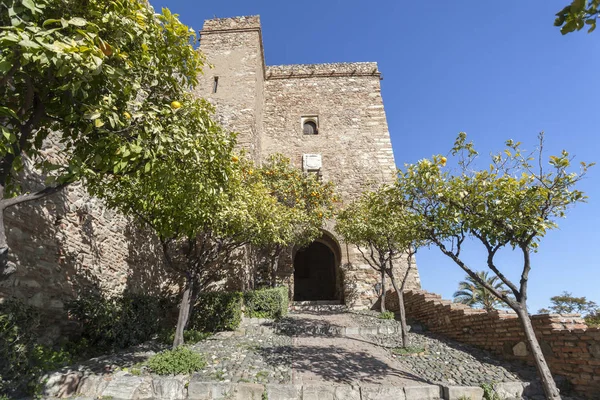 Monumento histórico, La Alcazaba, fortificação palacial.Málaga, Espanha . — Fotografia de Stock