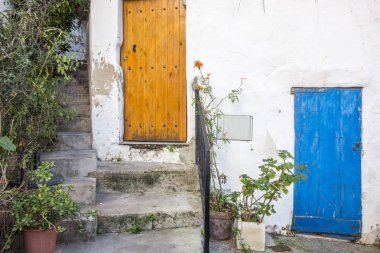 Tarihi alan, Dalt Vila, artırdı kasaba, Unesco Dünya Mirası güçlendirilmiş. Ibiza, İspanya.