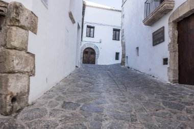 Tarihi alan, Dalt Vila, artırdı kasaba, Unesco Dünya Mirası güçlendirilmiş. Ibiza, İspanya