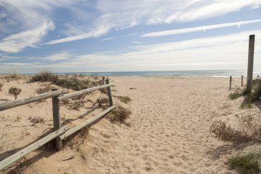 Akdeniz sahil Torredembarra, Costa Dorada, Catalonia, İspanya