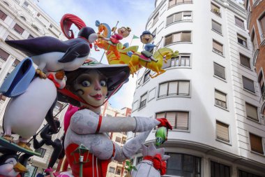 Falles, geleneksel kutlama, unesco untangible kültürel miras, Valencia, İspanya.