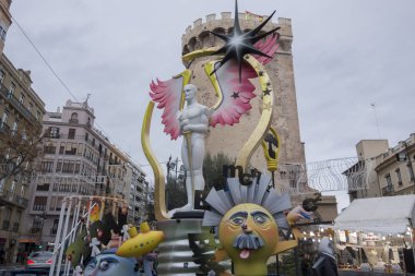 Falles, geleneksel kutlama, unesco untangible kültürel miras, Valencia, İspanya.