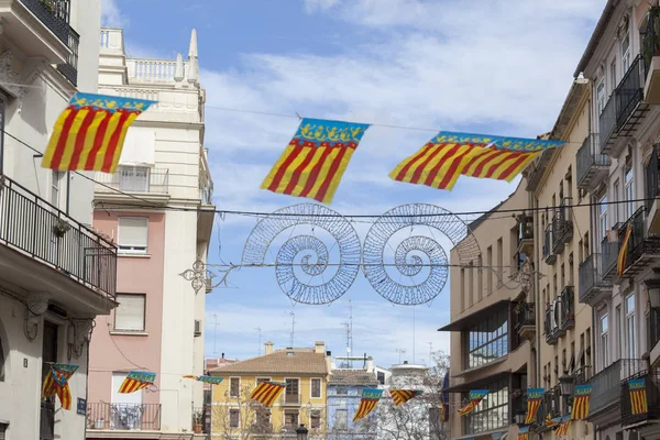 Falles, celebración tradicional, patrimonio cultural inmaterial de la Unesco, Valencia, España . — Foto de Stock