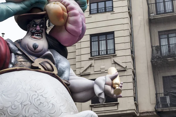 Falles, 전통 축제, 유네스코 문화 유산 untangible, 발렌시아, 스페인. — 스톡 사진