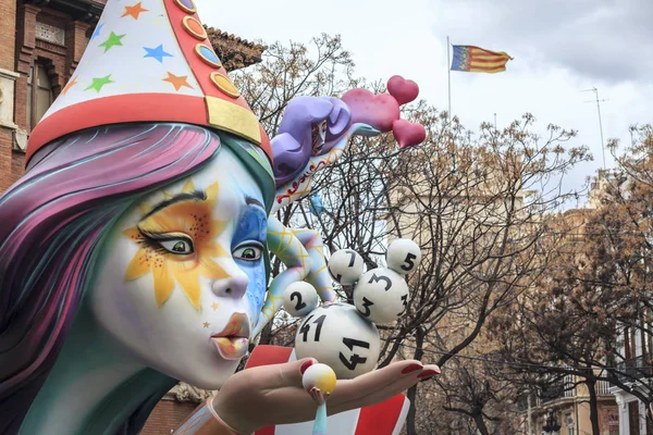 Falles, 전통 축제, 유네스코 문화 유산 untangible, 발렌시아, 스페인. — 스톡 사진